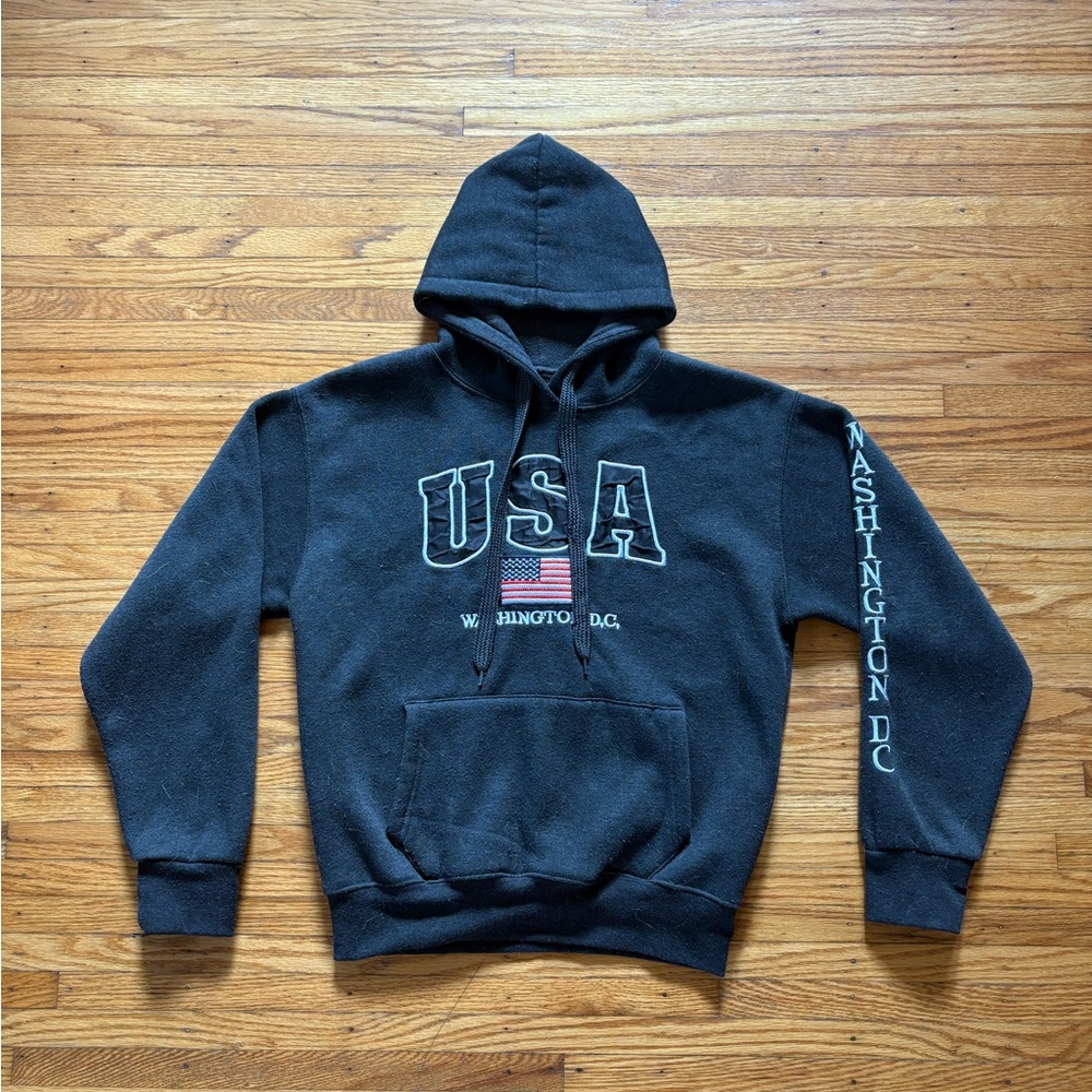 Black USA Graphic Sweatshirt Hoodie